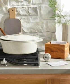 Hearth & Hand With Magnolia Wood Recipe Box with Metal Lid - Hearth & Hand™ with Magnolia