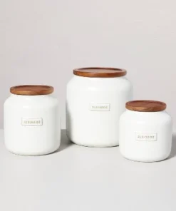 Hearth & Hand With Magnolia Dry Goods Stoneware Canister with Wood Lid Cream/Brown - Hearth & Hand™ with Magnolia 9 Hearth & Hand With Magnolia Dry Goods Stoneware Canister with Wood Lid Cream/Brown - Hearth & Hand™ with Magnolia -Hearth Shop GUEST 0f73bb38 e1bb 4274 ab8d dd47e5f044d2