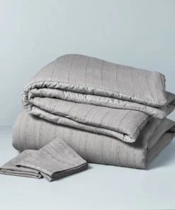 Hearth & Hand With Magnolia 3pc Washed Loop Stripe Comforter Bedding Set - Hearth & Hand™ with Magnolia Blue -Hearth Shop GUEST 14104c52 38cc 447a bcad 4971e264832b