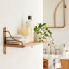 Hearth & Hand With Magnolia Wood & Brass Decorative Bracket Wall Shelf - Hearth & Hand™ with Magnolia