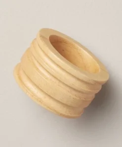 Hearth & Hand With Magnolia 4pc Wooden Napkin Ring Set - Hearth & Hand™ with Magnolia Natural -Hearth Shop GUEST 19612ea1 3000 48d3 8a41 ed137db8fa24