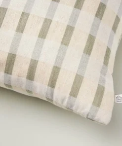 Hearth & Hand With Magnolia 14"x36" Layered Stripe Lumbar Bed Pillow Sage Green/Cream/Natural - Hearth & Hand™ with Magnolia -Hearth Shop GUEST 1d51c6ce 7066 4b68 822d 1610c5806cea