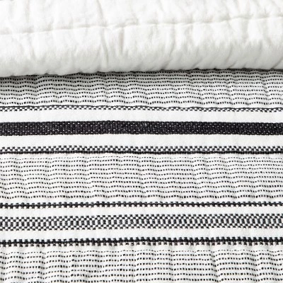 Hearth & Hand With Magnolia Textured Stripe Quilt Dark Gray/Cream - Hearth & Hand™ with Magnolia -Hearth Shop GUEST 2061d11f 3d29 4f4a a023 765dd877cfba