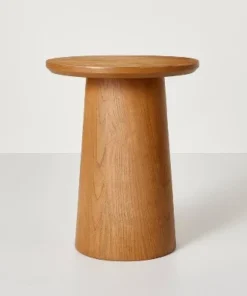 Hearth & Hand W/Magnolia Furniture Wooden Round Pedestal Accent Side Table - Hearth & Hand™ with Magnolia Natural -Hearth Shop GUEST 237b57b3 9427 4bd2 bd69 8fcc6fcd0869