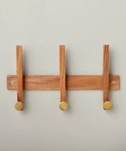 Hearth & Hand With Magnolia Wood & Brass Hook Rail - Hearth & Hand™ with Magnolia -Hearth Shop GUEST 27b8d93e 3a4b 450d 807f 83e1ff9bd238