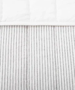 Hearth & Hand With Magnolia Microstripe Quilt Sour Cream/Railroad Gray - Hearth & Hand™ with Magnolia