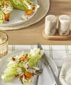 Hearth & Hand With Magnolia 3pc Marble Salt and Pepper Shakers Warm Beige - Hearth & Hand™ with Magnolia