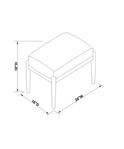 Hearth & Hand W/Magnolia Furniture Boucle Upholstered Wood Ottoman - Hearth & Hand™ with Magnolia Oatmeal -Hearth Shop GUEST 31693eac 8f1e 44df bd8a 25e17d21cf58