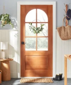 Hearth & Hand With Magnolia 24" Wood & Metal Vertical Wall Rack Brown/Brass - Hearth & Hand™ with Magnolia