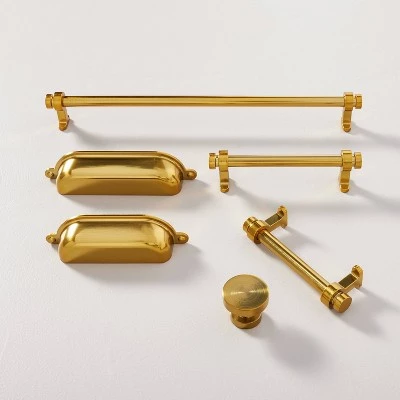 Hearth & Hand With Magnolia Vintage Library Drawer Bin Pulls (Set of 2) - Hearth & Hand™ with Magnolia Brass Plated 5 Hearth & Hand With Magnolia Vintage Library Drawer Bin Pulls (Set of 2) - Hearth & Hand™ with Magnolia Brass Plated - Image 3