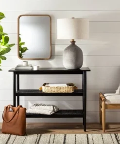 Hearth & Hand With Magnolia Resin Table Lamp Gray (Includes LED Light Bulb) - Hearth & Hand™ with Magnolia