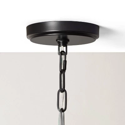 Hearth & Hand With Magnolia Milk Glass Adjustable Pendant Ceiling Light - Hearth & Hand™ with Magnolia Black Finish 5 Hearth & Hand With Magnolia Milk Glass Adjustable Pendant Ceiling Light - Hearth & Hand™ with Magnolia Black Finish - Image 3