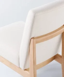 Hearth & Hand W/Magnolia Furniture Upholstered Natural Wood Slipper Dining Chair - Hearth & Hand™ with Magnolia Gray/cream -Hearth Shop GUEST 4672d7f6 b092 4256 a725 c1e82e6bf074