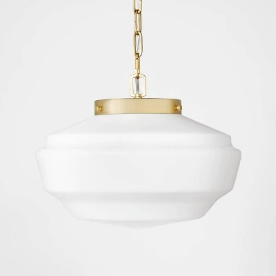 Hearth & Hand With Magnolia Milk Glass Adjustable Pendant Ceiling Light - Hearth & Hand™ with Magnolia Black Finish 8 Hearth & Hand With Magnolia Milk Glass Adjustable Pendant Ceiling Light - Hearth & Hand™ with Magnolia Black Finish - Image 6