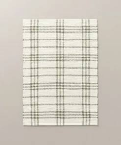 Hearth & Hand With Magnolia Tri-Stripe Plaid Handmade Woven Area Rug Green/Cream - Hearth & Hand™ with Magnolia -Hearth Shop GUEST 4ab19af9 557c 47e7 85d1 52723f97f221