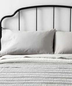 Hearth & Hand With Magnolia Textured Stripe Quilt Dark Gray/Cream - Hearth & Hand™ with Magnolia -Hearth Shop GUEST 4bd5d8d4 8a6b 457f a446 807af0a72269