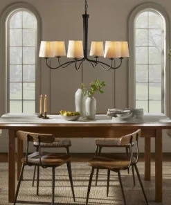 Hearth & Hand With Magnolia 6-Arm Candelabra Chandelier Ceiling Light - Hearth & Hand™ with Magnolia Brass Finish