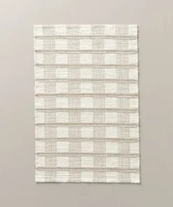 Hearth & Hand With Magnolia Rib Stripe Plaid Handmade Woven Area Rug Tan/Cream/Khaki - Hearth & Hand™ with Magnolia -Hearth Shop GUEST 4d1aa5bd f707 4108 99db d8f50f342593