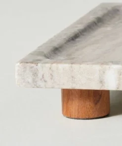 Hearth & Hand With Magnolia 8"x12" Footed Marble Countertop Tray Warm Beige - Hearth & Hand™ with Magnolia -Hearth Shop GUEST 50b2dd05 727d 4308 82af 9ed61cc2bec0