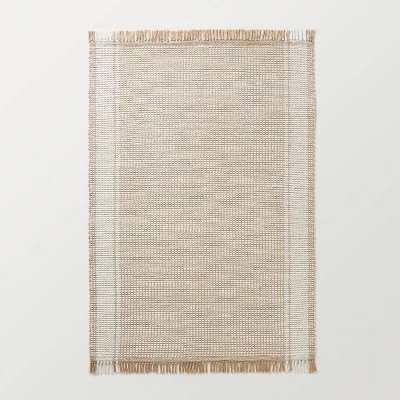 Hearth & Hand With Magnolia Wide Border Stripe Handmade Woven Area Rug Tan/Cream - Hearth & Hand™ with Magnolia 7 Hearth & Hand With Magnolia Wide Border Stripe Handmade Woven Area Rug Tan/Cream - Hearth & Hand™ with Magnolia - Image 5
