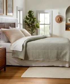 Hearth & Hand With Magnolia Microstripe Matelassé Coverlet - Hearth & Hand™ with Magnolia Twilight Taupe -Hearth Shop GUEST 5b91dd5e 99a7 4ba8 840e 26e86a998f37 1