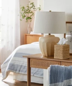 Hearth & Hand With Magnolia Woven Tissue Box Cover Natural - Hearth & Hand™ with Magnolia