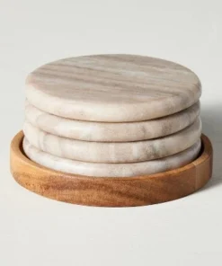 Hearth & Hand With Magnolia 5pc Marble Coaster Set Warm Beige - Hearth & Hand™ with Magnolia -Hearth Shop GUEST 66908461 5660 407a bad0 5bb859644b05
