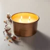 Hearth & Hand With Magnolia Lidded Metal Canvas 4-Wick Jar Candle Brass Finish 20oz - Hearth & Hand™ with Magnolia -Hearth Shop GUEST 715f3361 f2c9 4f0e 8896 e6d926b23b76