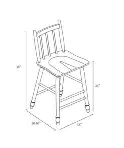 Hearth & Hand W/Magnolia Furniture 2pk Vintage Windsor Counter Stools - Aged Oak - Hearth & Hand™ with Magnolia -Hearth Shop GUEST 782c4ccc bff2 4548 b299 a12bc7b7e090