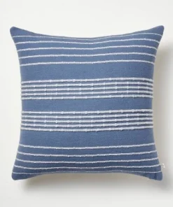 Hearth & Hand With Magnolia 18"x18" Textured Bead Stripe Square Throw Pillow - Hearth & Hand™ with Magnolia Tan/cream -Hearth Shop GUEST 79b1ff1f 76c9 41db a402 1bca185f9df4