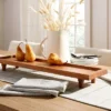 Hearth & Hand With Magnolia 7"x28" Footed Wood Serving Board Brown - Hearth & Hand™ with Magnolia