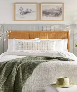 Hearth & Hand With Magnolia 18"x24" Hillside Sketch Framed Wall Art Black/White - Hearth & Hand™ with Magnolia