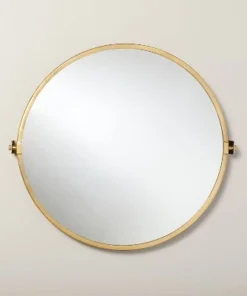 Hearth & Hand With Magnolia 30" Round Bathroom Vanity Pivot Mirror - Hearth & Hand™ with Magnolia Black Finish -Hearth Shop GUEST 94bc381e b8e9 4fa8 b6df c827c895c9c7