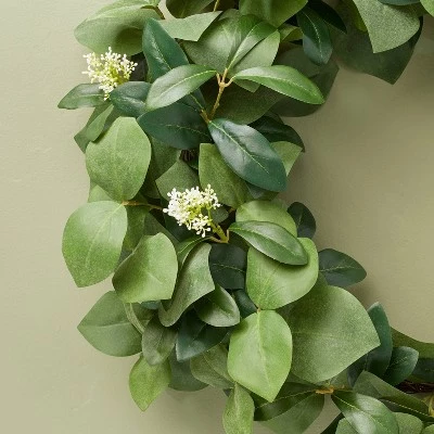 Hearth & Hand With Magnolia 26" Faux Skimmia Wreath - Hearth & Hand™ with Magnolia 4 Hearth & Hand With Magnolia 26" Faux Skimmia Wreath - Hearth & Hand™ with Magnolia - Image 2
