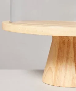Hearth & Hand With Magnolia 11.5" Wooden Cake Stand with Glass Cloche - Hearth & Hand™ with Magnolia -Hearth Shop GUEST 9b30f38f 5d00 4de3 b8b8 8d1b5fb61c0e