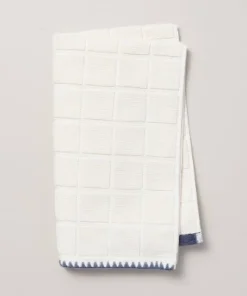 Hearth & Hand With Magnolia Grid Weave Terry Bath Towel Cream/Blue - Hearth & Hand™ with Magnolia -Hearth Shop GUEST a54661f4 9042 4c26 8d7f eb2290e8b341