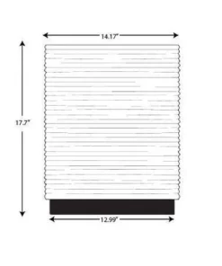 Hearth & Hand W/Magnolia Furniture 14"x17" Grooved Earthenware Indoor/Outdoor Accent Table Cream/Terracotta - Hearth & Hand™ with Magnolia -Hearth Shop GUEST a6081add ab67 4ffd aee6 d86daaa05ed5