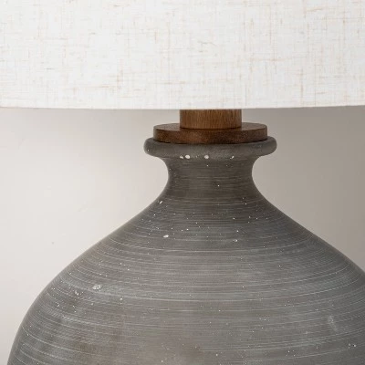 Hearth & Hand With Magnolia Resin Table Lamp Gray (Includes LED Light Bulb) - Hearth & Hand™ with Magnolia 5 Hearth & Hand With Magnolia Resin Table Lamp Gray (Includes LED Light Bulb) - Hearth & Hand™ with Magnolia - Image 3