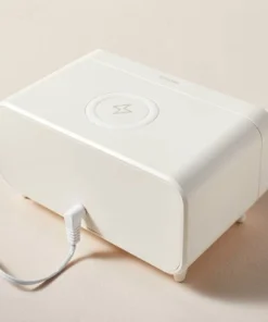 Hearth & Hand With Magnolia Digital Alarm Clock with Wireless Charging Cream/Black - Hearth & Hand™ with Magnolia -Hearth Shop GUEST abc8350e f681 45fe a820 58b0a47d4821