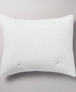 Hearth & Hand With Magnolia 3pc Mini Grid Stitch Comforter Bedding Set - Hearth & Hand™ with Magnolia Railroad Gray -Hearth Shop GUEST ac1ce140 cfcf 4d6a 858e 754d699e0feb