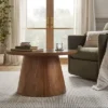 Hearth & Hand W/Magnolia Furniture Wooden Round Pedestal Coffee Table - Hearth & Hand™ with Magnolia Aged Oak