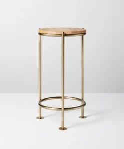 Hearth & Hand With Magnolia Wood & Brass Round Plant Stand - Hearth & Hand™ with Magnolia -Hearth Shop GUEST ad718471 ad81 4c9f 9a21 47e5fc580fe0