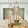 Hearth & Hand With Magnolia 17" Glass & Brass 1ct Taper Candle Sconce Antique Finish - Hearth & Hand™ with Magnolia