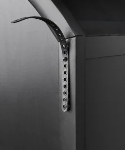 Hearth & Hand W/Magnolia Furniture Grooved Wood Arch Bookcase - Hearth & Hand™ with Magnolia Black -Hearth Shop GUEST af86c8dd 18b1 40a7 9f11 f863200eae22