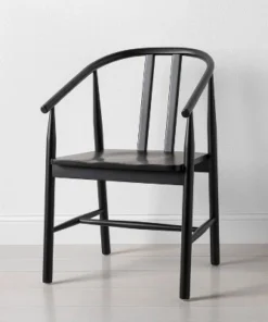 Hearth & Hand W/Magnolia Furniture Sculpted Wood Dining Chair - Hearth & Hand™ with Magnolia Black -Hearth Shop GUEST b43d0010 a1b4 46b5 a70f 80da30d89df2