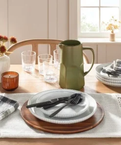 Hearth & Hand With Magnolia 13" Wooden Plate Charger Brown - Hearth & Hand™ with Magnolia