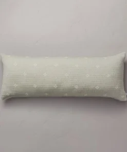 Hearth & Hand With Magnolia 14"x36" Diamond Jacquard Lumbar Bed Pillow - Hearth & Hand™ with Magnolia Brown -Hearth Shop GUEST c7142078 8b8c 4020 a232 8052070d78af