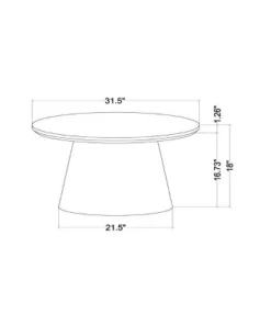 Hearth & Hand W/Magnolia Furniture Wooden Round Pedestal Coffee Table - Hearth & Hand™ with Magnolia Aged Oak -Hearth Shop GUEST c9e5c834 0eb1 4ee3 a6e1 f1fbe1447eb5