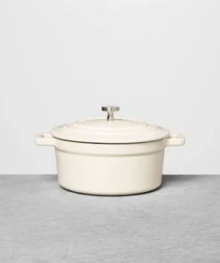 Hearth & Hand With Magnolia Enameled Cast Iron Dutch Oven Cream - Hearth & Hand™ with Magnolia -Hearth Shop GUEST cb2ecf4e 1d58 4874 9c02 1e37cf3e0625