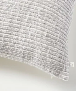 Hearth & Hand With Magnolia 14"x20" Textured Narrow Stripes Lumbar Throw Pillow Light Gray/Cream - Hearth & Hand™ with Magnolia -Hearth Shop GUEST d1cc82db ed91 41f2 9e83 6a1de6b2b7c2